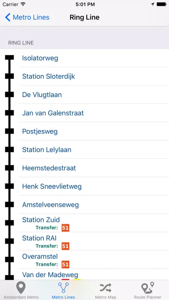 ภาพหน้าจอของ Amsterdam Metro - Subway