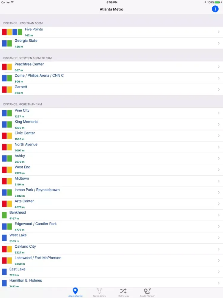 Atlanta Metro iPad 应用截图