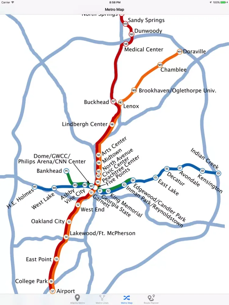 Atlanta Metro iPad 应用截图