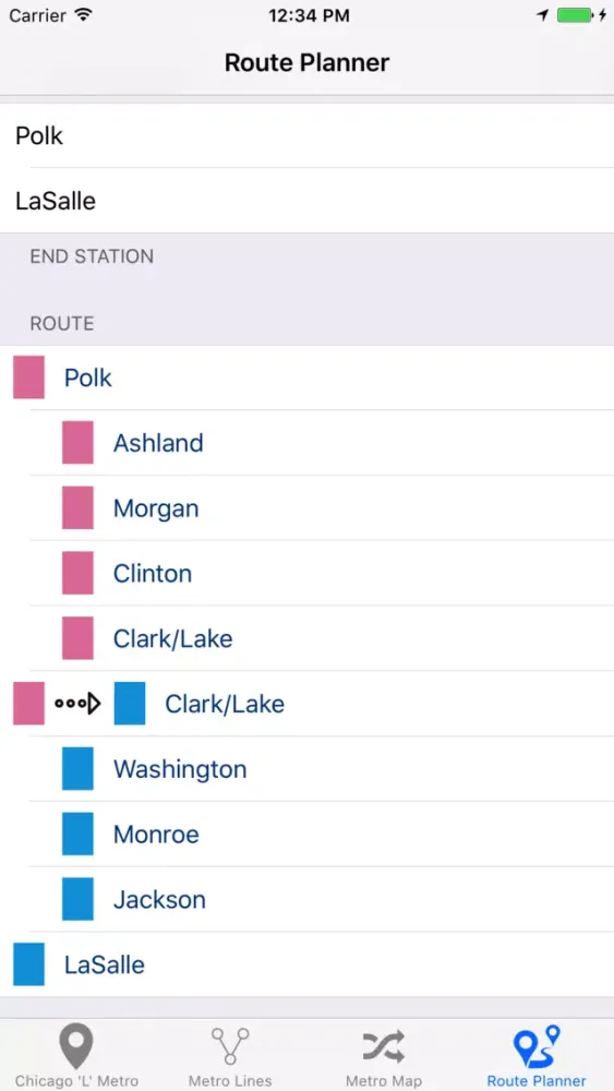Chicago 'L' - Metro Map Ekran Görüntüleri