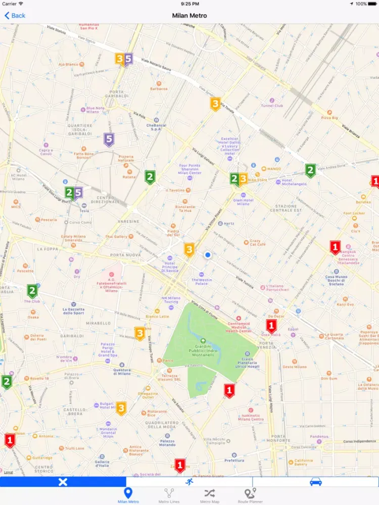 Milan iMetro iPad  Ekran Görüntüleri