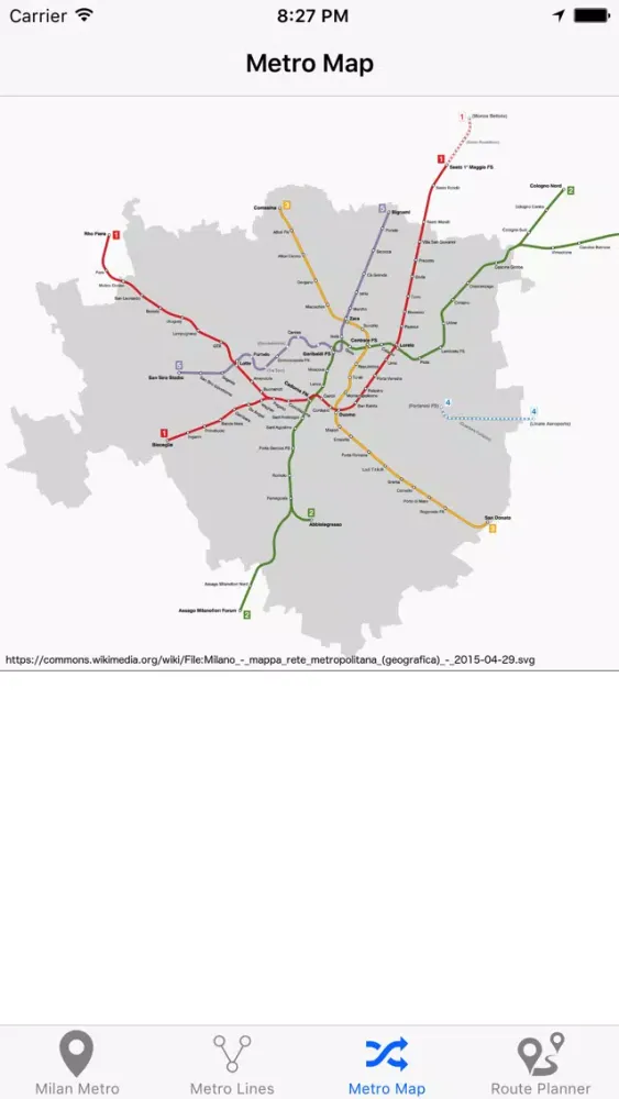 Milan iMetro Ekran Görüntüleri