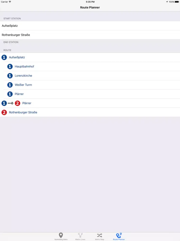 Nuremberg Metro & Subway iPad Screenshots