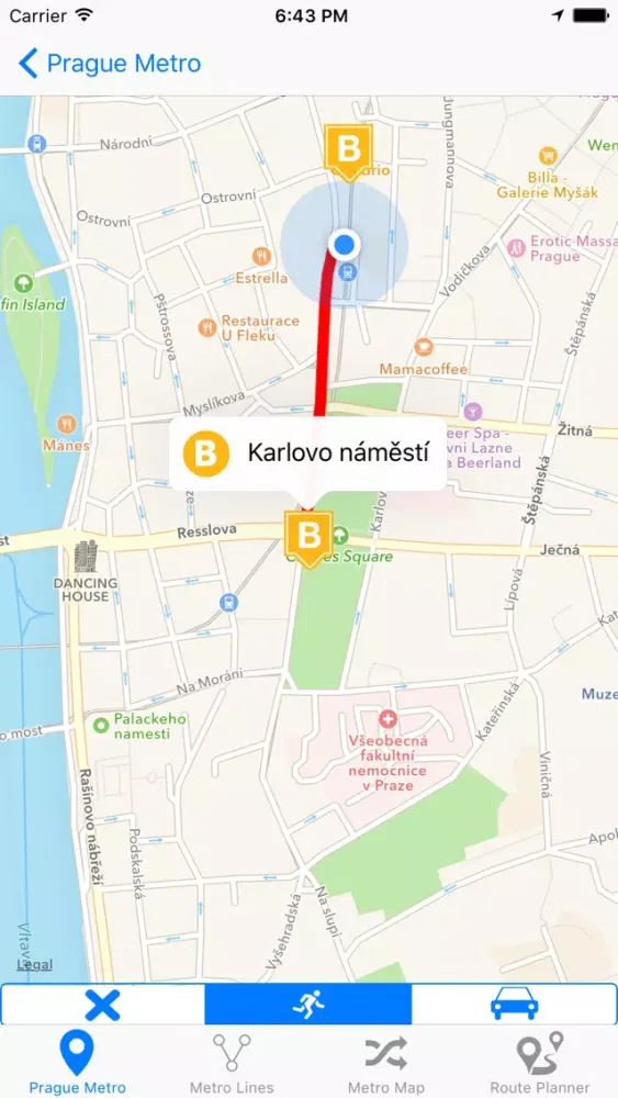 Prague Metro 스크린샷