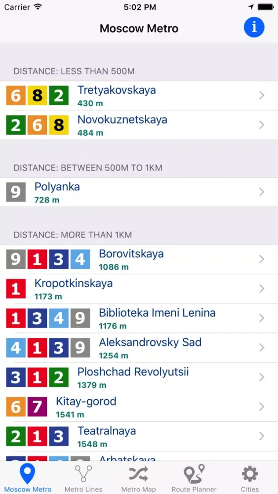 Captures d'écran de Russia Metro & Subway