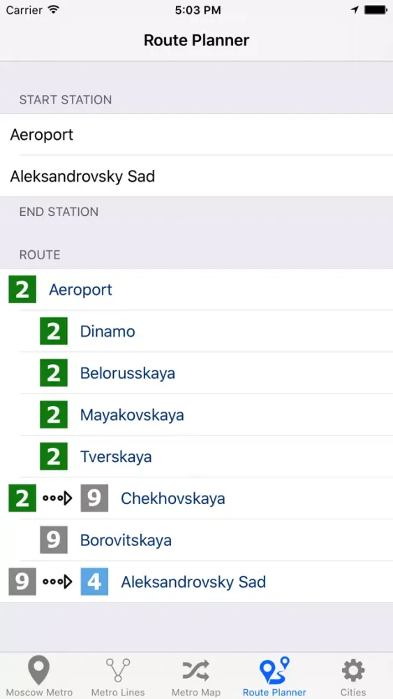 Captures d'écran de Russia Metro & Subway