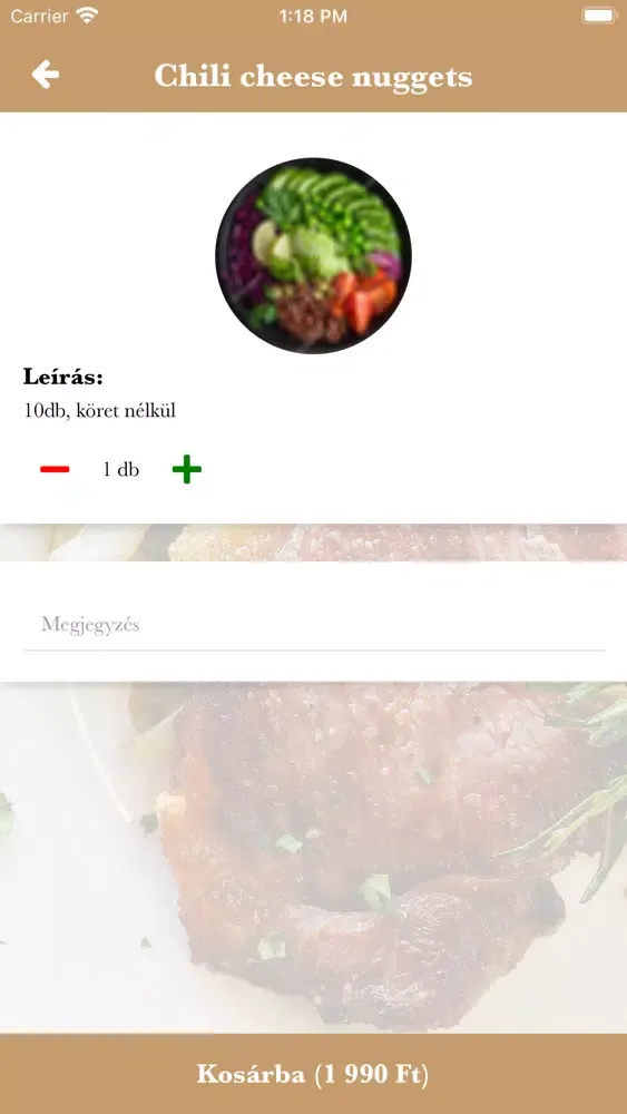 Capturas de tela do Favorit Bistro