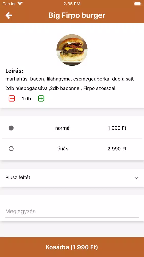 Firpo Burger Screenshots