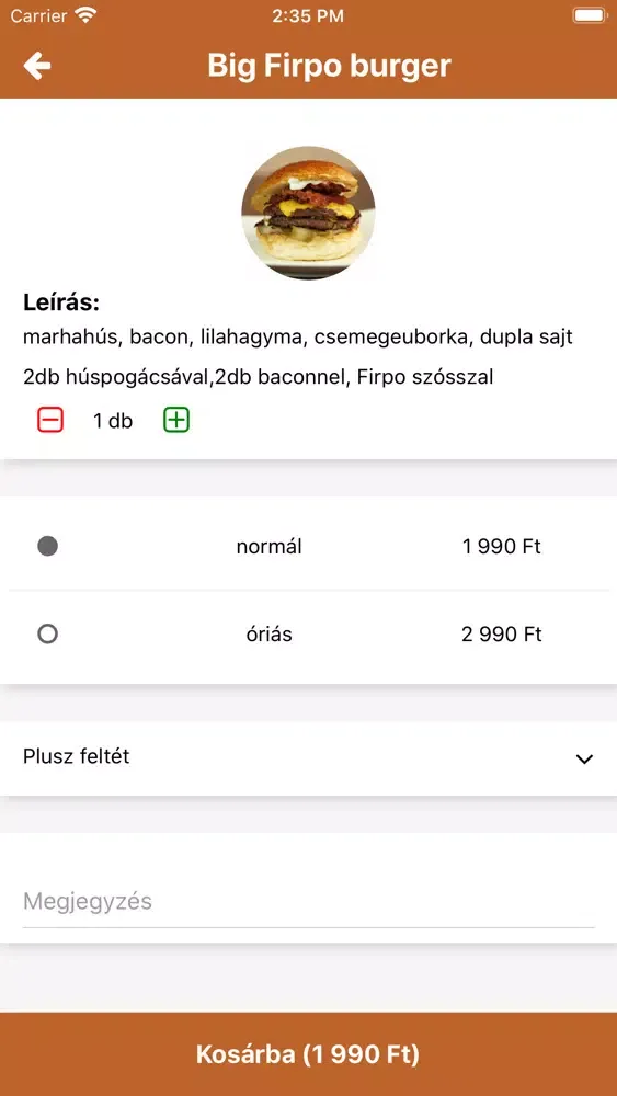 Firpo Burger应用截图