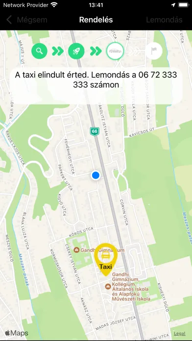 Zrzuty ekranu Taxi rendelés Pécs