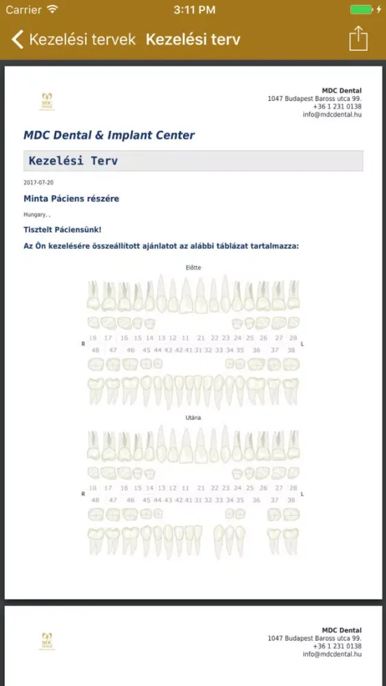 Capturas de tela do MDC Dental