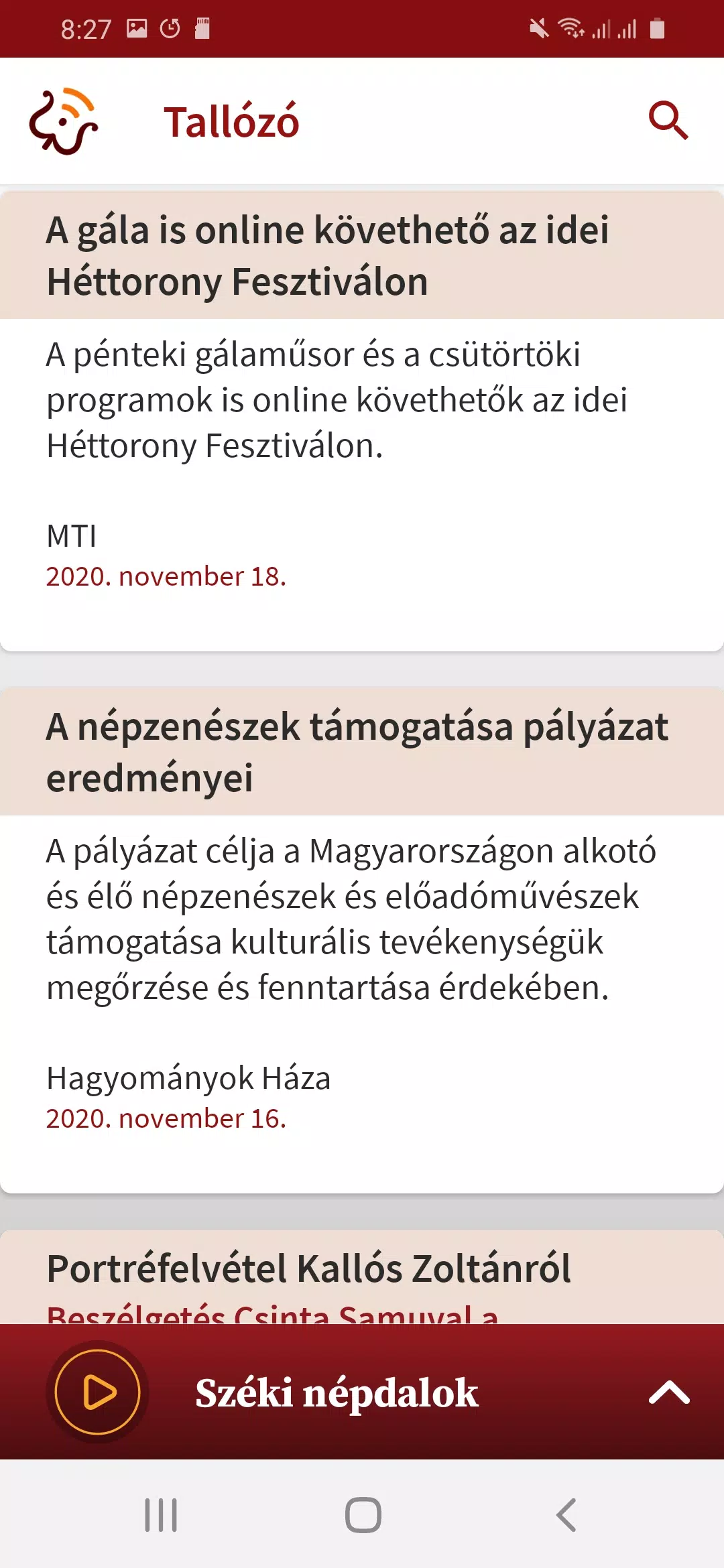 Folkrádió Screenshots