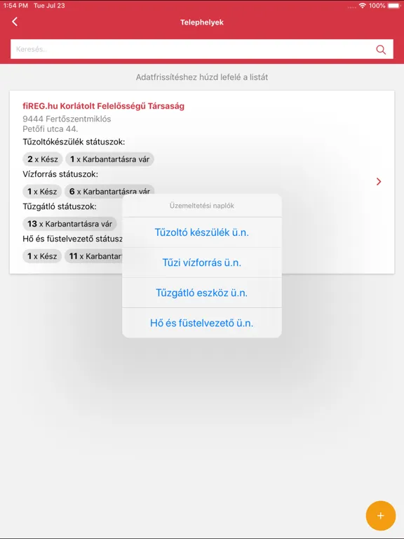 fiREG iPad  Screenshots