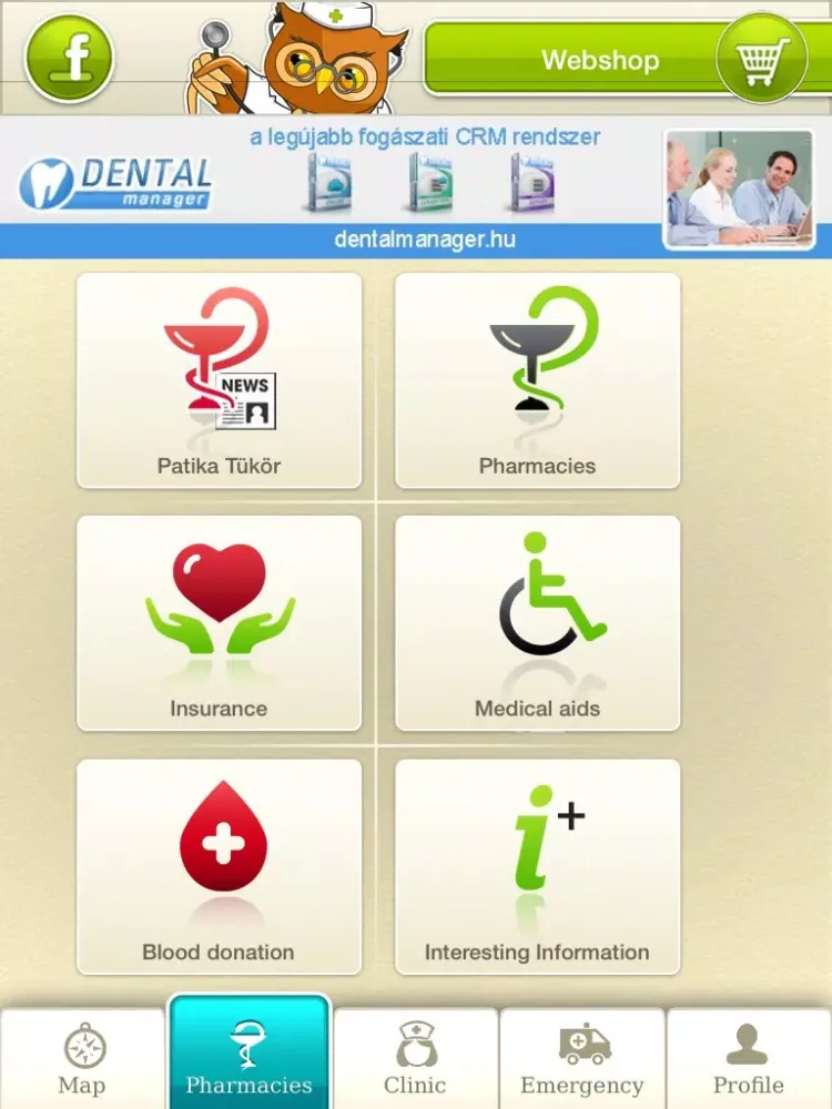 Tangkapan skrin Medical Point+ iPad 