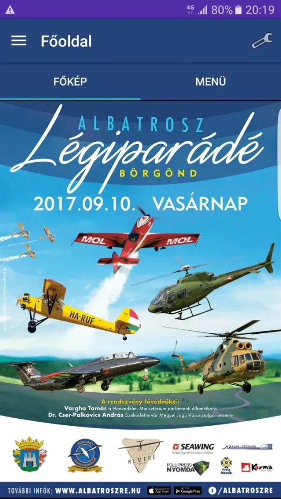 Zrzuty ekranu Repülőnap Börgönd