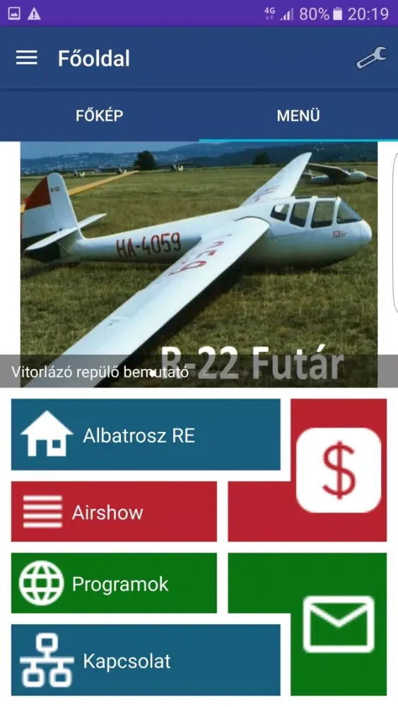 Zrzuty ekranu Repülőnap Börgönd