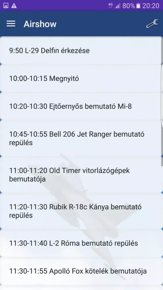 Zrzuty ekranu Repülőnap Börgönd