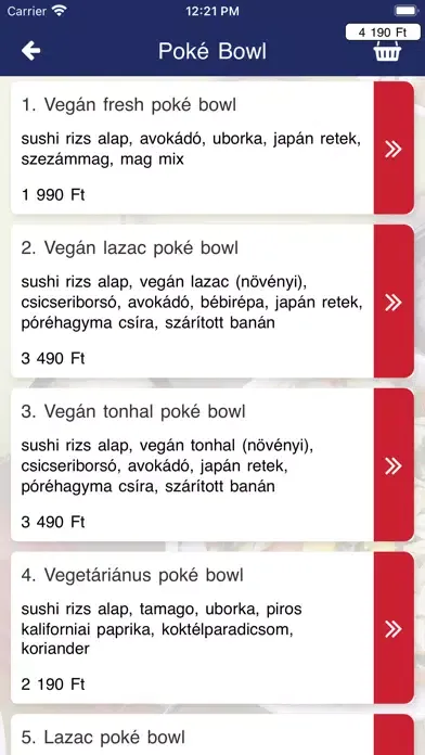Ảnh chụp màn hình của Hou Poke Bowl