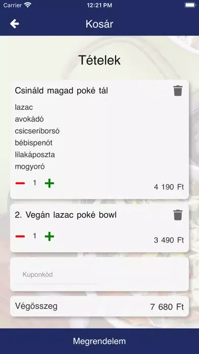 Ảnh chụp màn hình của Hou Poke Bowl