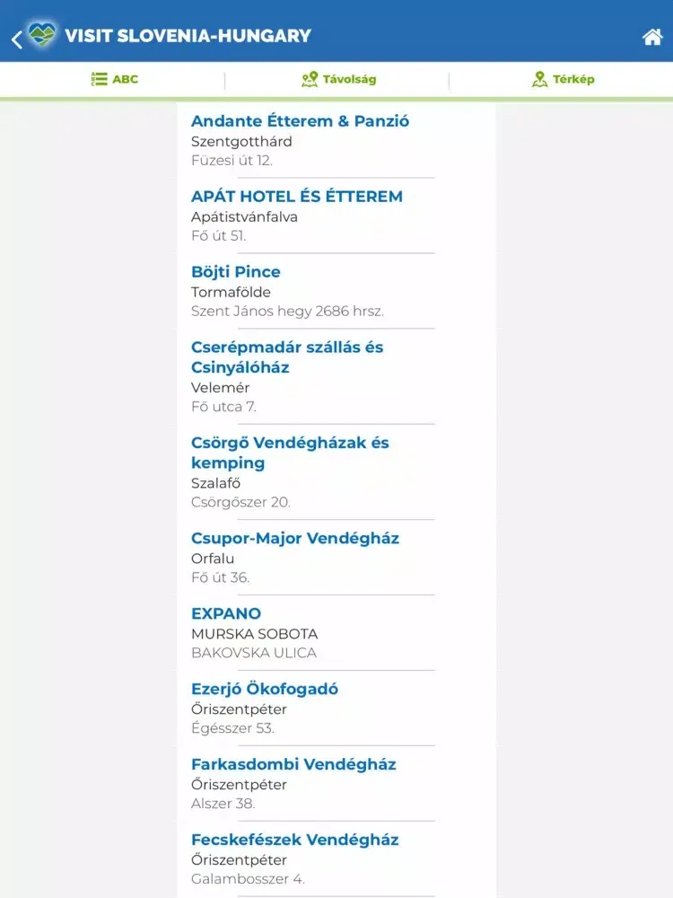 Visit Slovenia-Hungary iPad  Ekran Görüntüleri