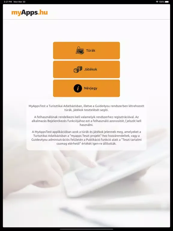 myAppsTest iPad  سکرین شاٹس