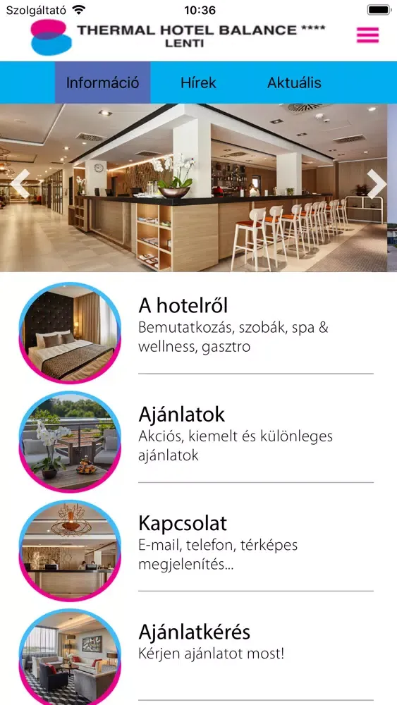 Ảnh chụp màn hình của Thermal Hotel Balance****Lenti