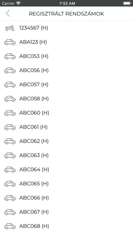 Screenshot di iopay Parkolás