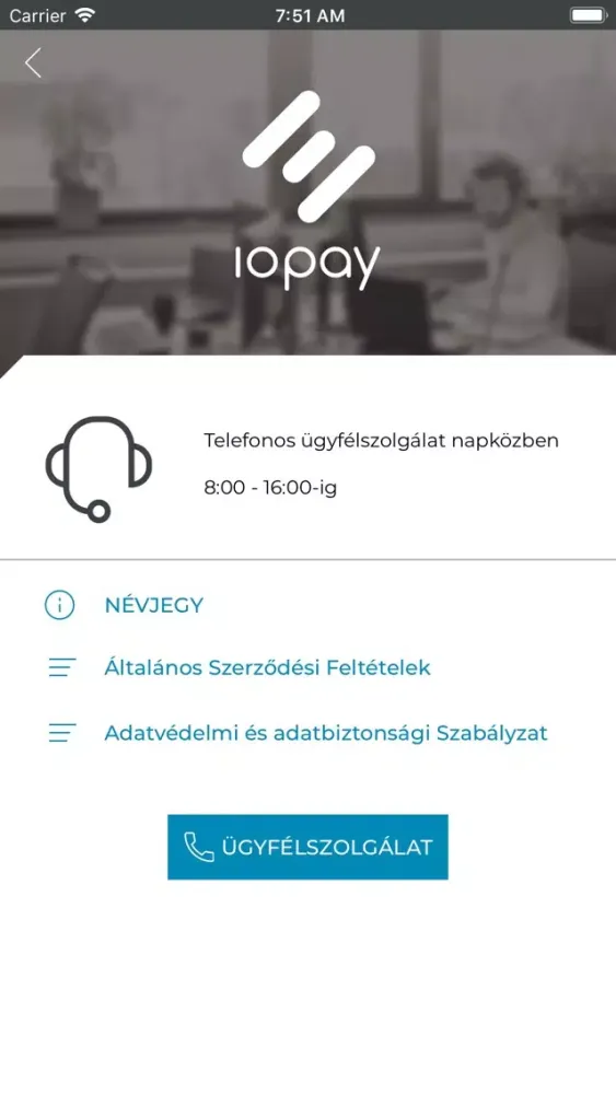 Screenshot di iopay Parkolás
