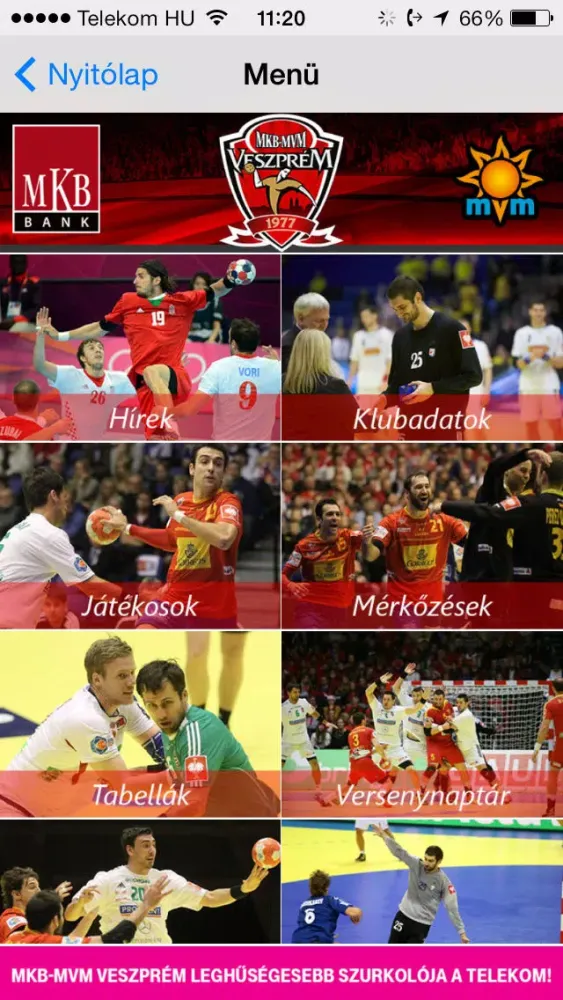 Tangkapan skrin Veszprém KC