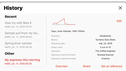 Smart Espresso Profiler Screenshots
