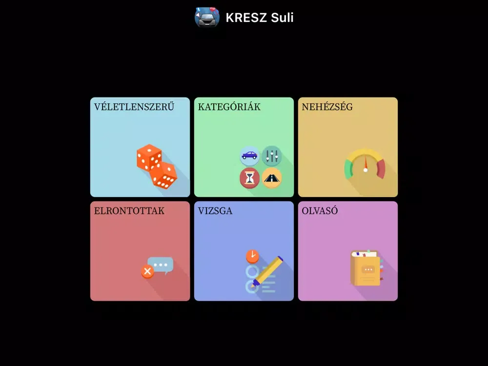 KRESZ Suli iPad  Screenshots