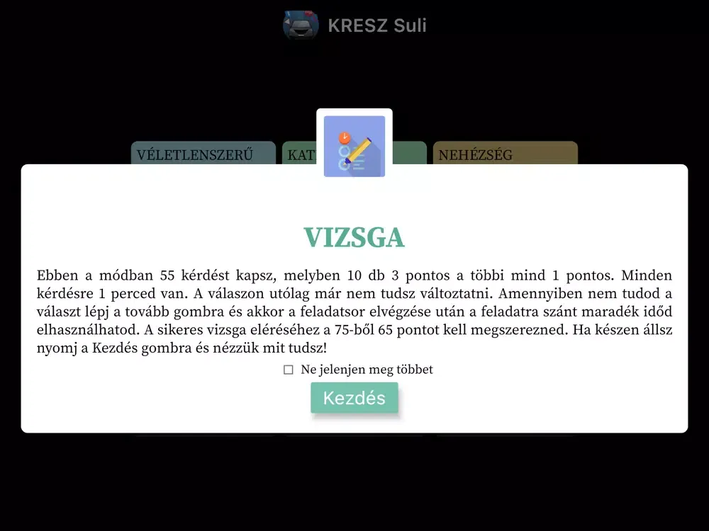 KRESZ Suli iPad  Screenshots