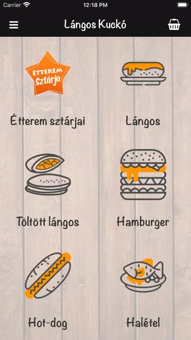 Capturas de tela do Lángos Kuckó
