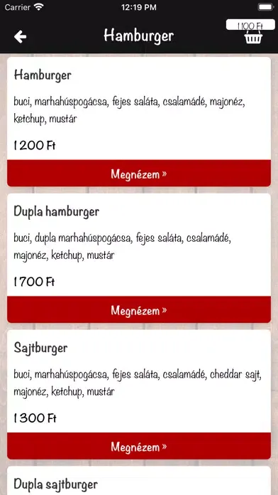 Capturas de tela do Lángos Kuckó