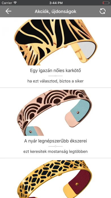 Tangkapan skrin Velekey Ékszervilág