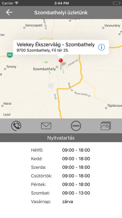 Tangkapan skrin Velekey Ékszervilág
