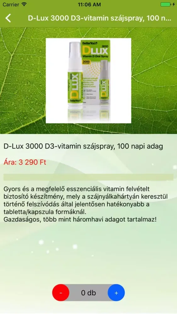 Capturas de tela do VitaminApp