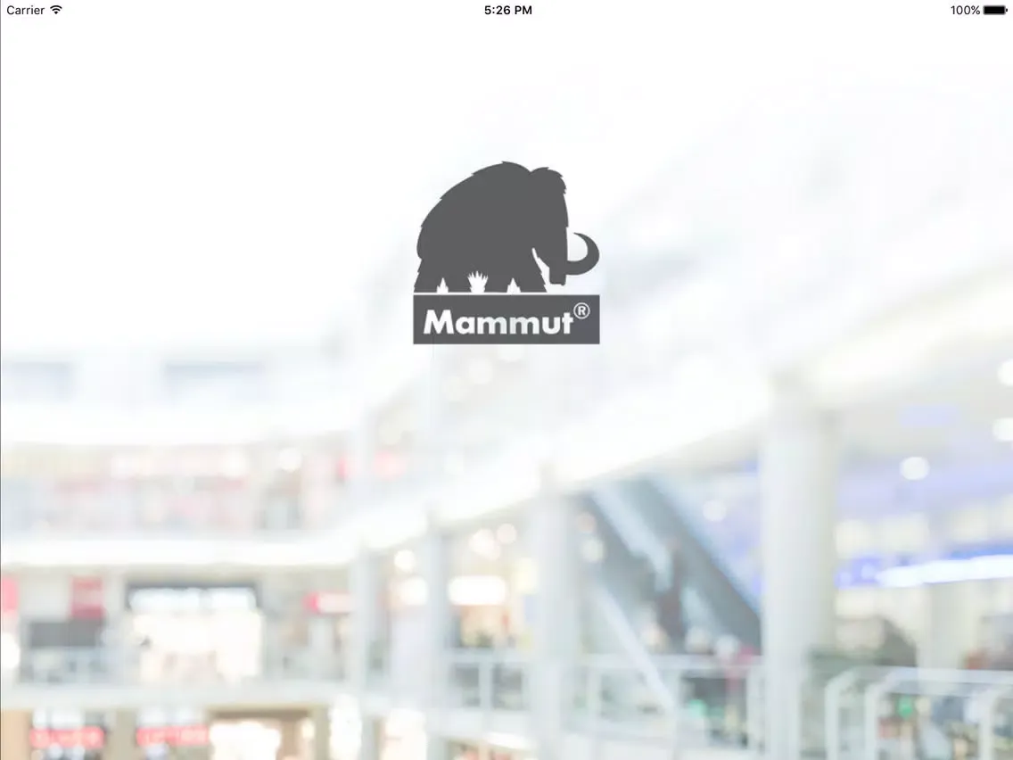 Tangkapan layar Mammut iPad 