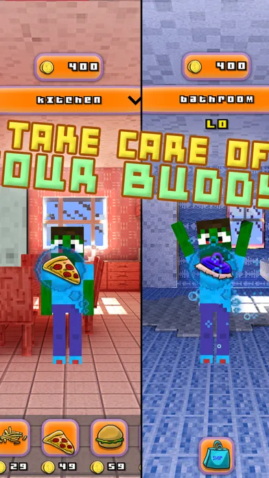 ภาพหน้าจอของ Blocky Bro - My Virtual Talking Pocket Pet With Minecraft Skin Uploader PE Edition