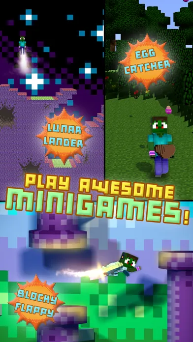 ภาพหน้าจอของ Blocky Bro - My Virtual Talking Pocket Pet With Minecraft Skin Uploader PE Edition