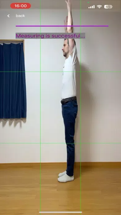Ảnh chụp màn hình của Measure.Me: Measure body size