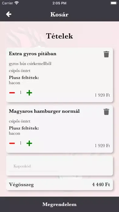 Meteor Gyros Bár应用截图