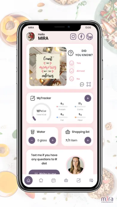 MIRA Health App سکرین شاٹس