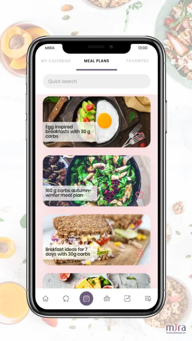 MIRA Health App سکرین شاٹس