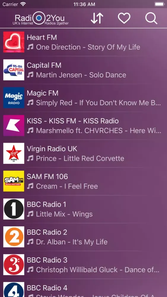 Captures d'écran de Radio2You PRO - United Kingdom