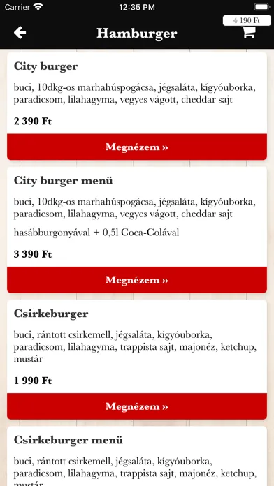 Tangkapan layar New City Ételbár
