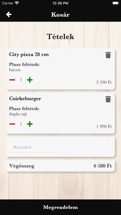 Tangkapan layar New City Ételbár