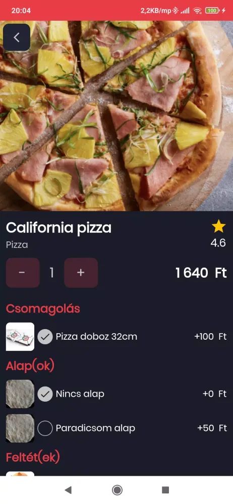 Kanyar Pizza应用截图