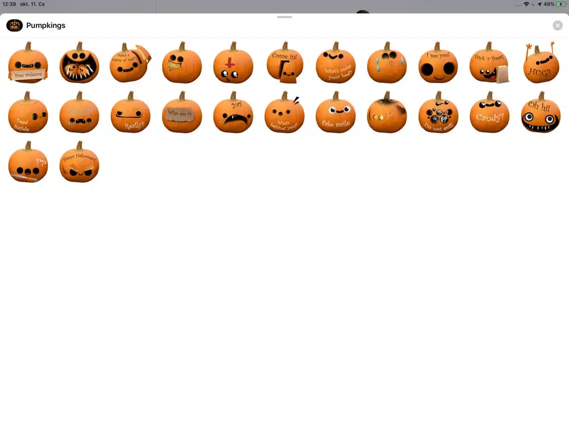 Tangkapan skrin The Halloween PumpKings iPad 