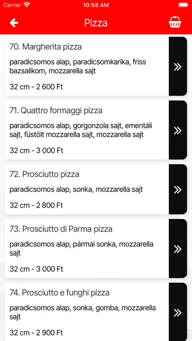 Zrzuty ekranu Papa-Razzi's Ristorante